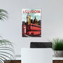 Wallity Cuadro Decorativo de Vidrio Templado Multicolor 30 x 45 cm